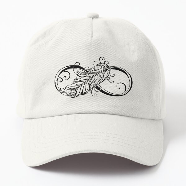 Infinity Symbol with Feather Dad Hat