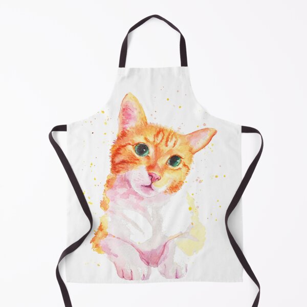 Item preview, Cute Orange Cat Yema - Watercolor Illustration designed and sold by Leiratorii.