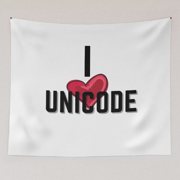 Item preview, I love Unicode design designed and sold by trustpurchase.