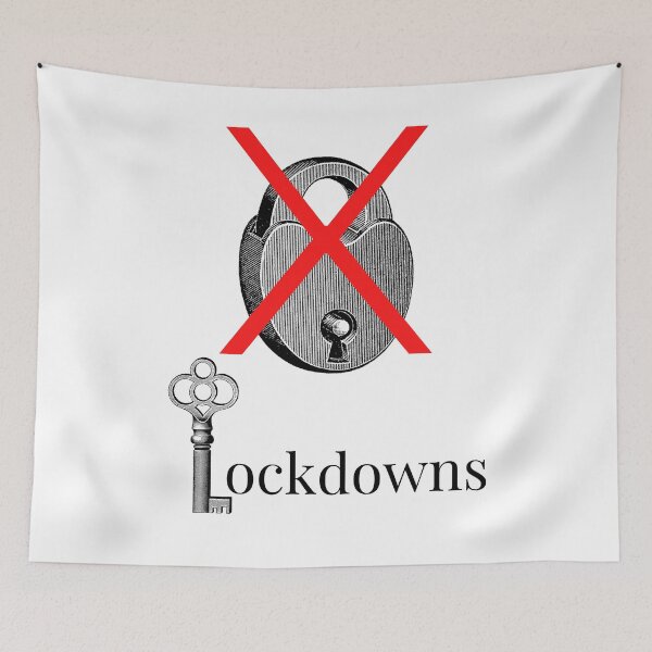 Item preview, No Lockdowns we will not comply  designed and sold by RedThorThreads.