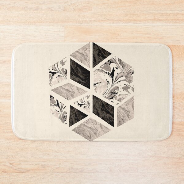 Item preview, Pentagonal dimensions_black_hite designed and sold by Shawa Shop.