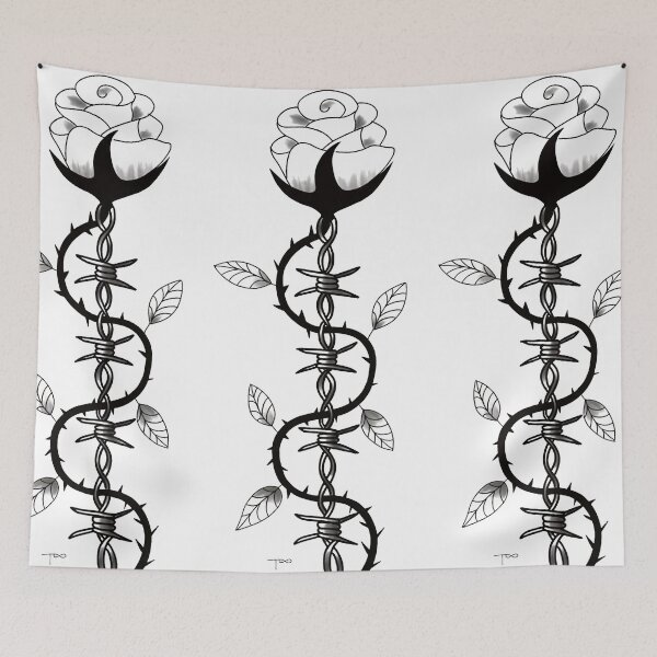 Item preview, Rose design tattoo inspired designed and sold by sweet-chaos101.