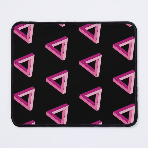Item preview, Pink Impossible Triangle Optical Illusion designed and sold by iscaStudioArt.