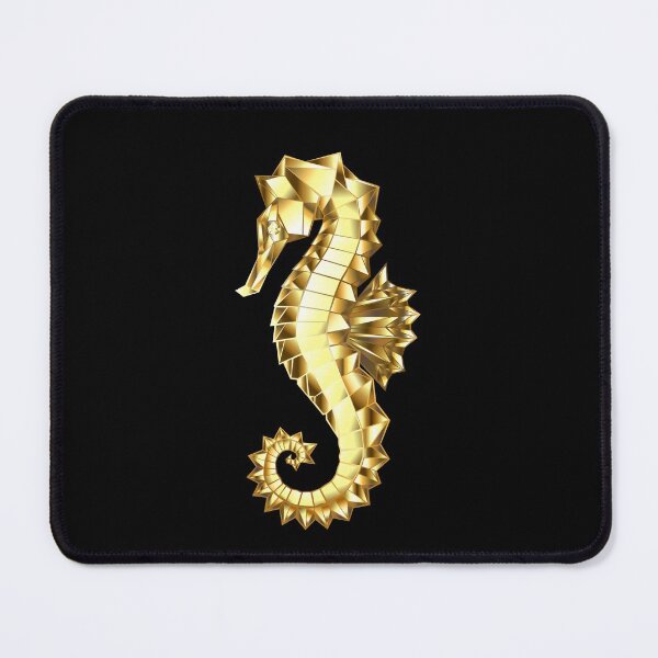 Item preview, Gold Polygonal Seahorse designed and sold by Blackmoon9.