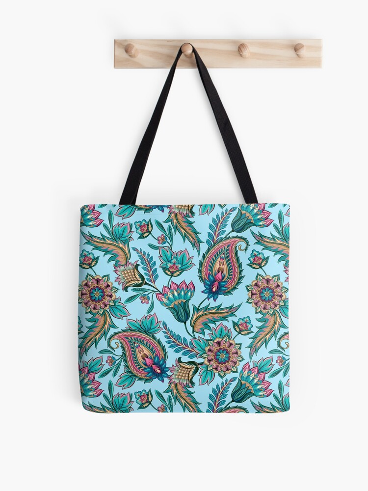 paisley-print tote bag