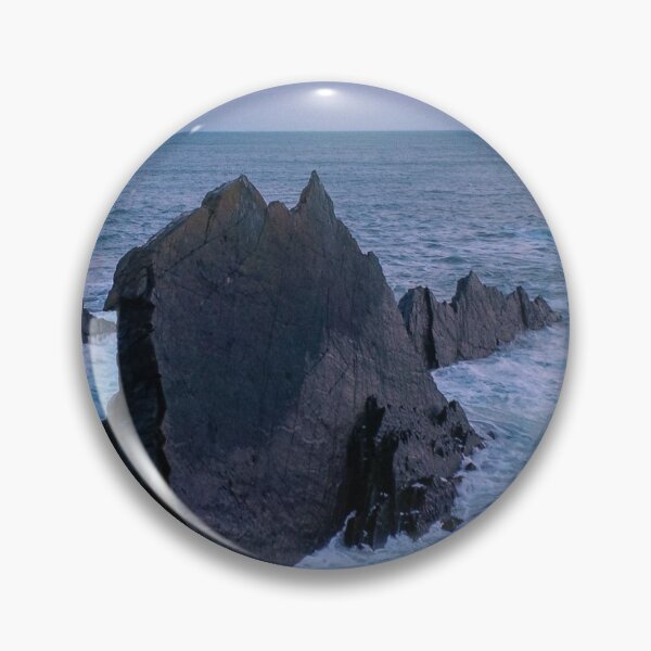 Item preview, JAGGED ROCKS AT DUSK HARTLAND QUAY DEVON designed and sold by Richard Brookes Photography.