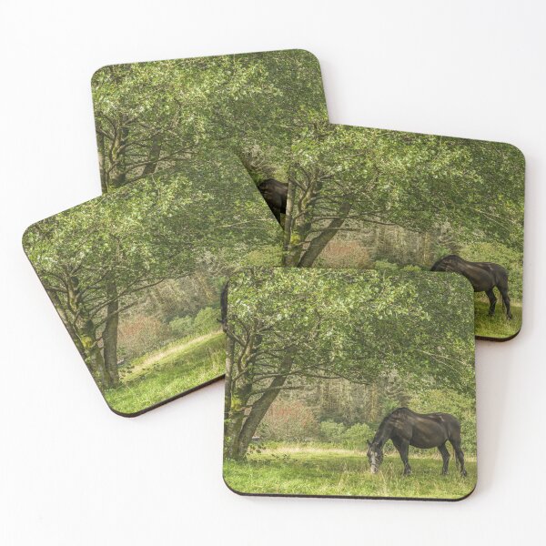 Item preview, Beautiful Black Horse and Tree Rhondda Valley designed and sold by Cameranick.