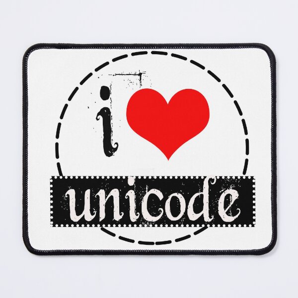 Item preview, I LOVE UNICODE FUNNY Design SHIRTs designed and sold by abatkok.