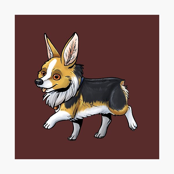 "Fall" Corgi Photographic Print