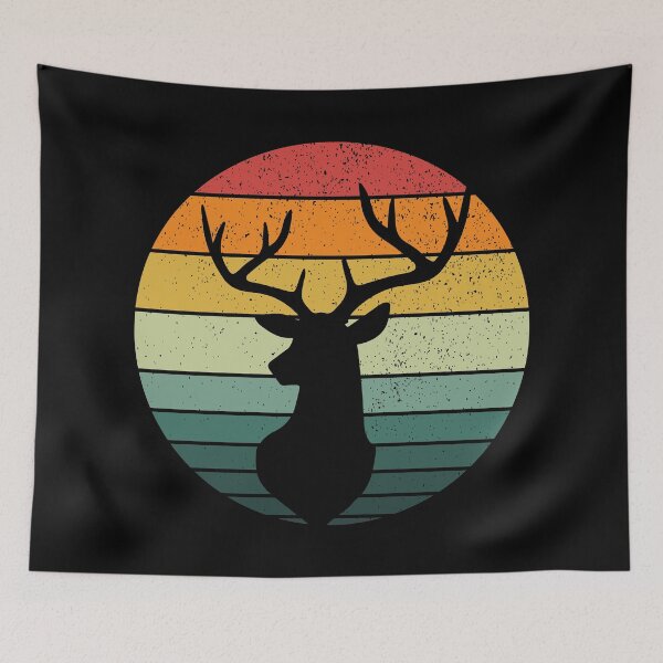 Item preview, Deer Retro Vintage  designed and sold by FunFoxDesign.