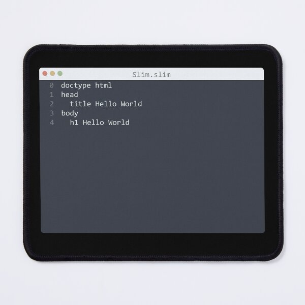 Item preview, . Slim language Hello World program sample in editor window designed and sold by IuriiVlasenko.