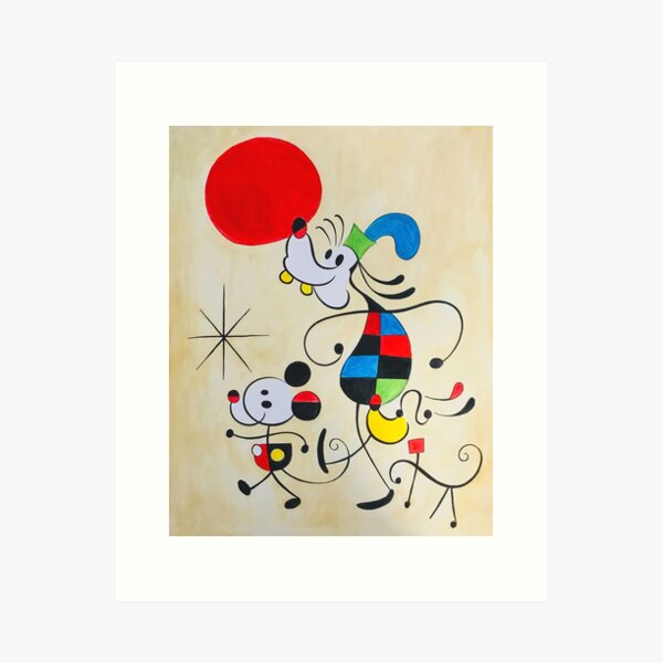 Item preview, joan miro abstract painting designed and sold by Claudia  Poffenberger.