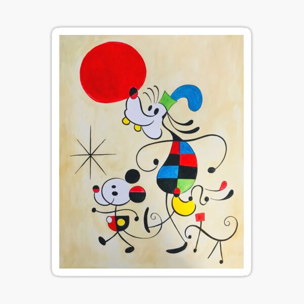 Item preview, joan miro abstract painting designed and sold by Claudia  Poffenberger.