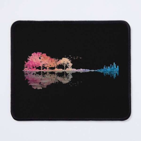 Item preview, Guitar Colorful Shape Of Guitar Reflection on Water designed and sold by Uncer59.