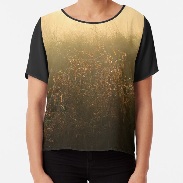 Mist on Crown Meadow Chiffon Top
