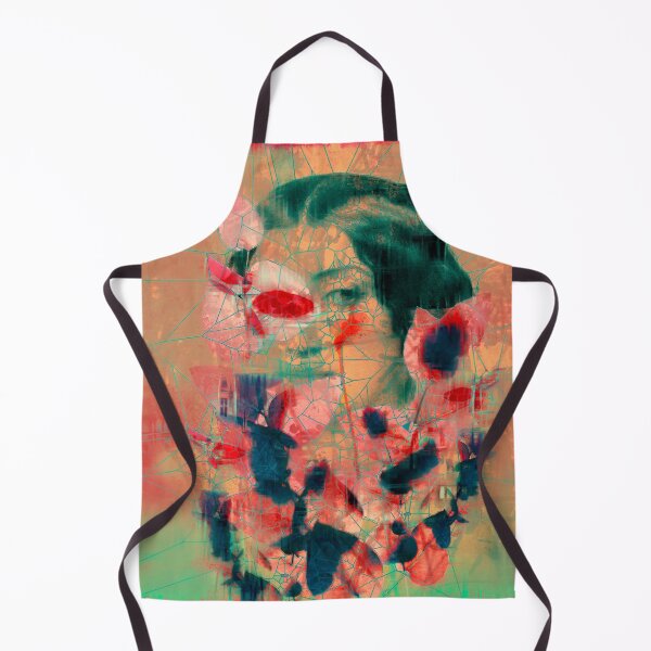 Item preview, Artistic collage woman hidden behind the flowers designed and sold by VictoriaHerrera.
