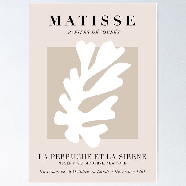 Item preview, Henri Matisse La Perruche Exhibition designed and sold by HereAndBull.
