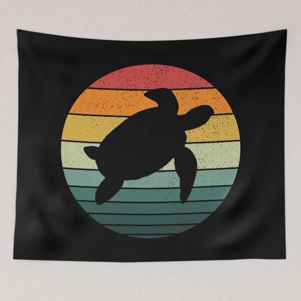 Item preview, Turtle Retro Vintage  designed and sold by FunFoxDesign.
