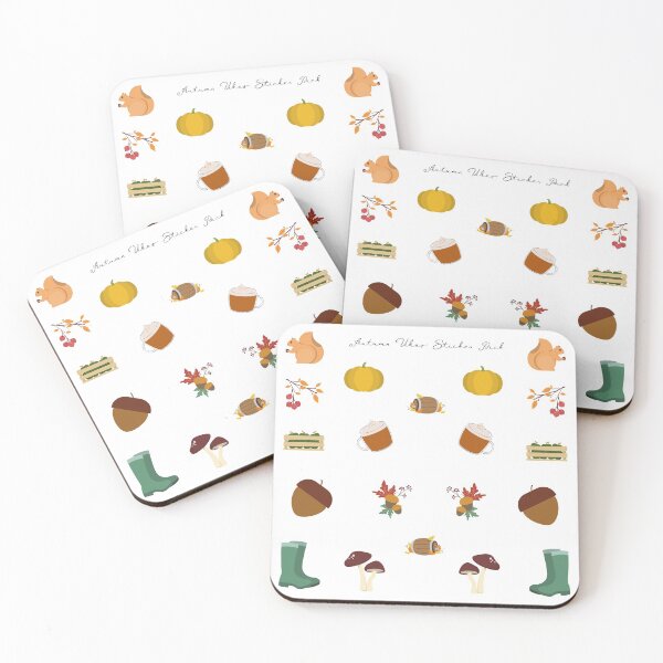 Item preview, Autumn Vibes Sticker Pack Sticker Design designed and sold by Rainbows Rock.