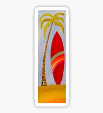 Salty surfboard Sticker