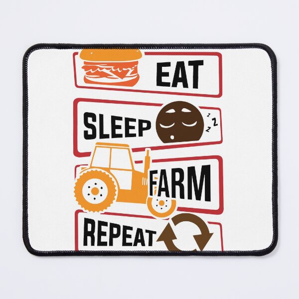 Item preview, eat sleep farm repeat designed and sold by sbrstore.