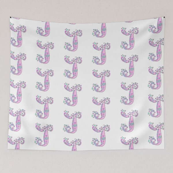 Item preview, J monogram initial letter decorative typographic designed and sold by Sarah Trett.