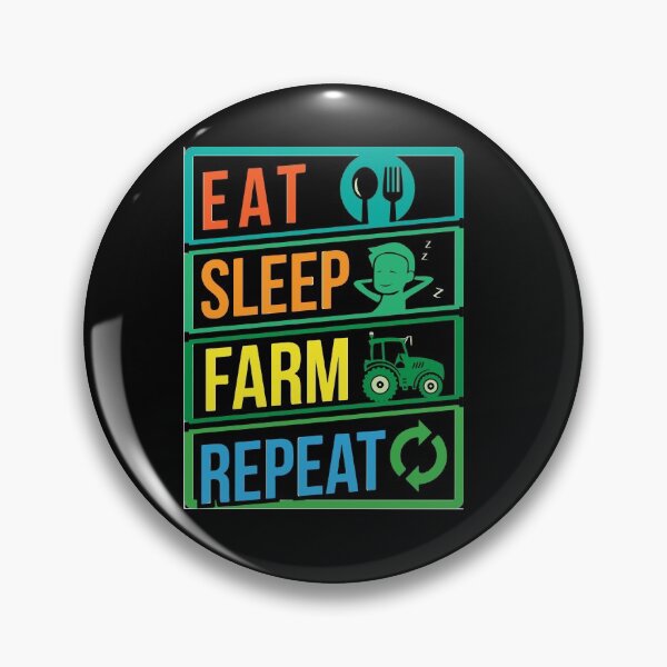 Item preview, eat sleep farm repeat designed and sold by sbrstore.