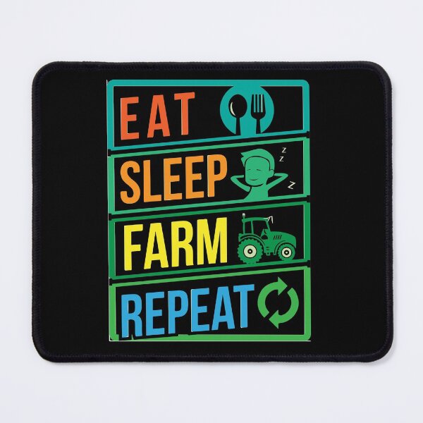 Item preview, eat sleep farm repeat designed and sold by sbrstore.