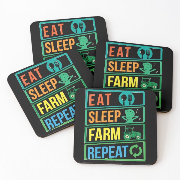 Item preview, eat sleep farm repeat designed and sold by sbrstore.