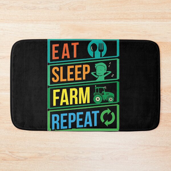 Item preview, eat sleep farm repeat designed and sold by sbrstore.