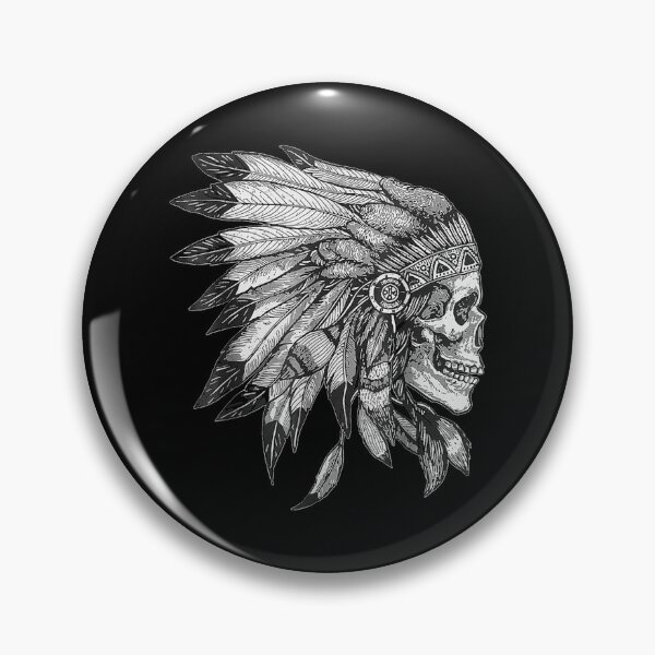 Item preview,  American Motorcycle Skull Native Indian Eagle Chief Vintage designed and sold by rheatrudie.