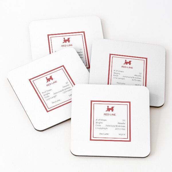Item preview, Red Line MBTA Monopoly Card designed and sold by Full Whimsy.
