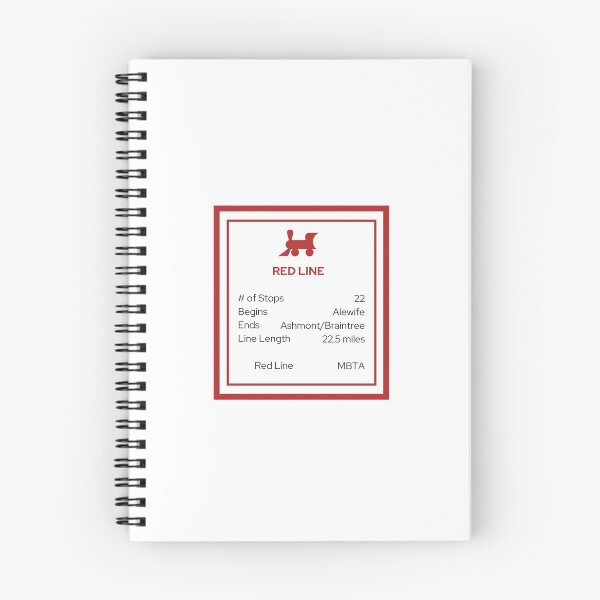 Item preview, Red Line MBTA Monopoly Card designed and sold by Full Whimsy.