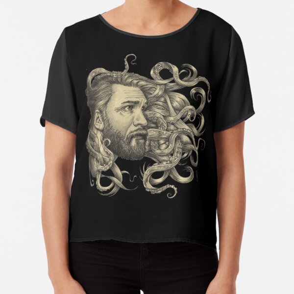 Poseidon Chiffon Top