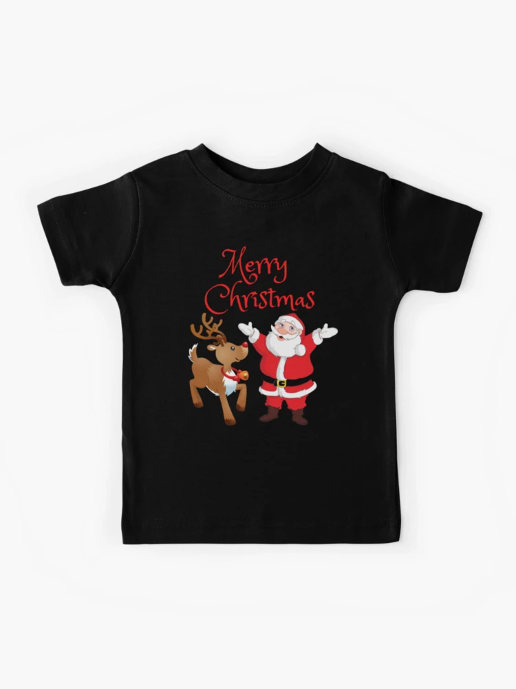 MerryChristmas★Christmas★Santa★サンタ★Holiday★ホリデー★Tshirt★Tシャツ★Tee★r Old Fashioned Santa, Santa and Flowers, Christmas Shirt