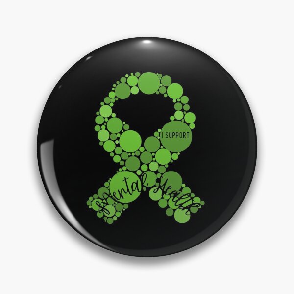 Item preview, Mental Health Awareness Green Ribbon designed and sold by RedSparkle.