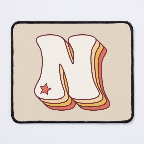 Item preview, Letter N Retro designed and sold by OkihanaShop.