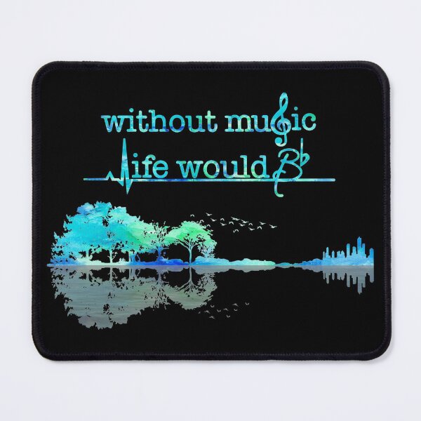 Item preview, Without Music Life would BFlat Funny Music Guitar Art designed and sold by Uncer59.