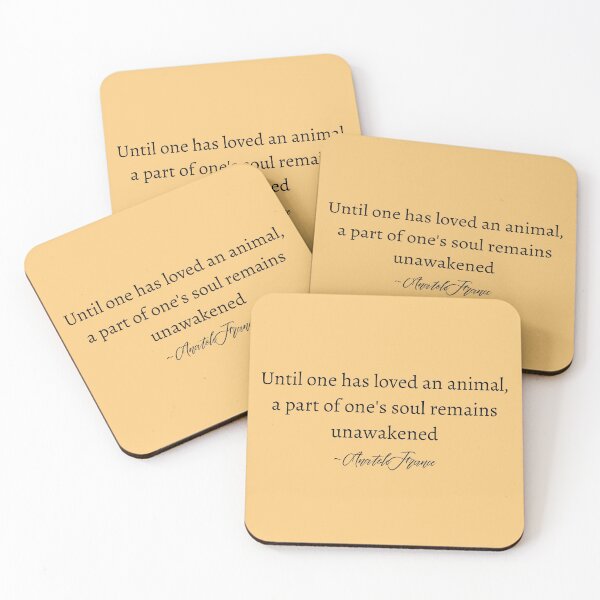Item preview, Until One Has Loved An Animal, A Part Of One's Soul Remains Unawakened Text Design designed and sold by EarthArtDesigns.