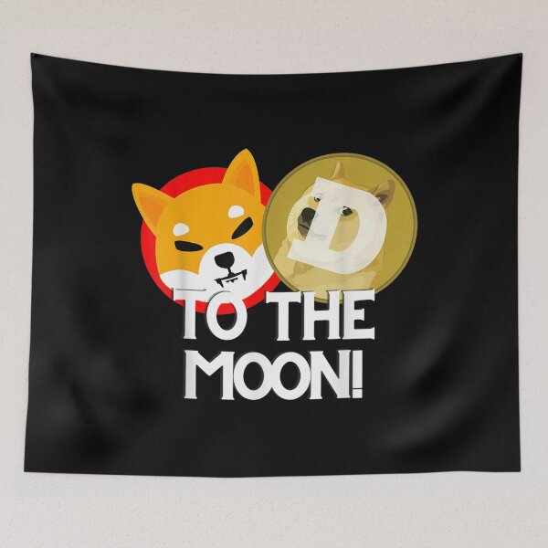 Item preview,  Crypto Shiba Inu Dogecoin Moon designed and sold by lindafrances.