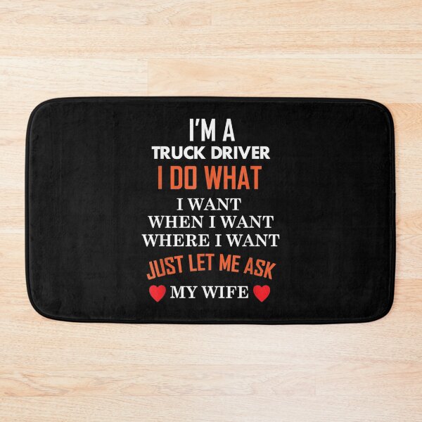 Item preview,  Truck Driver Hus Ask Wife Trucker Gift designed and sold by lindafrances.