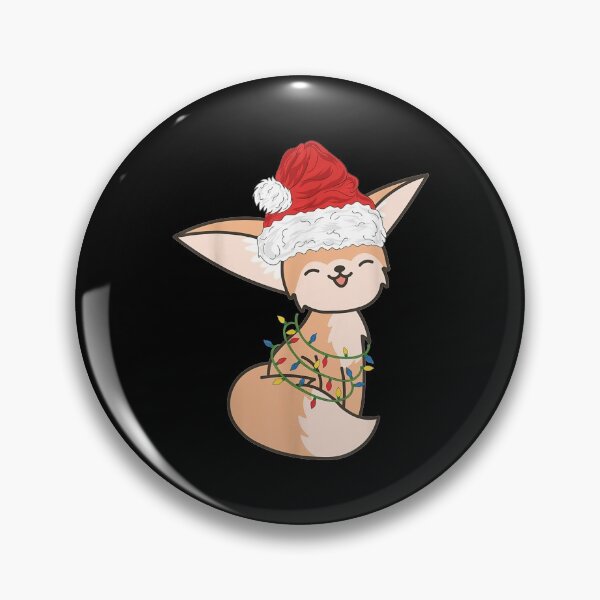 Item preview,  Fox Fennec With Santa Hat Christmas Lights designed and sold by lindafrances.