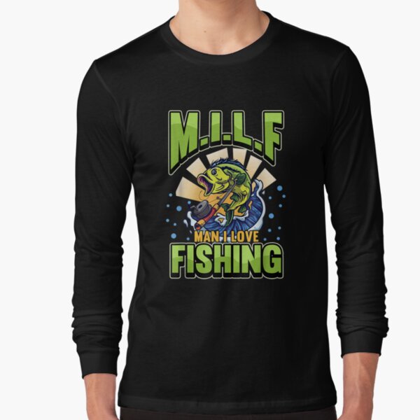 This Boy Loves Fishing with his Wife Fisherman #1 Long Sleeve T-Shirt by  TeeQueen2603 - Pixels
