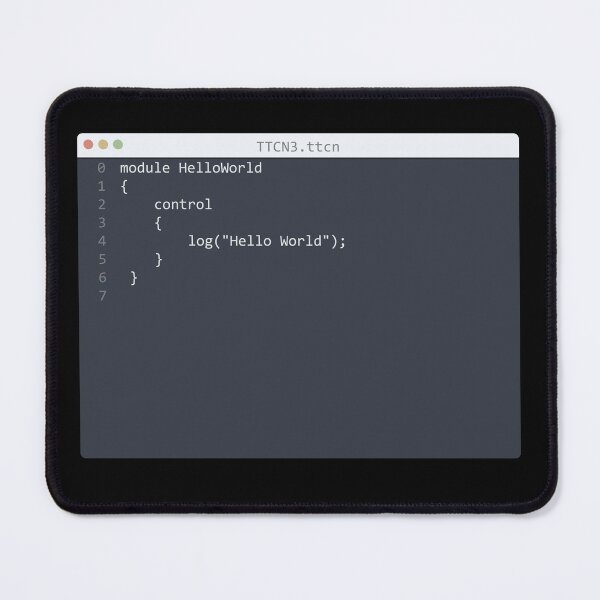 Item preview, . TTCN3 language Hello World program sample in editor window designed and sold by IuriiVlasenko.
