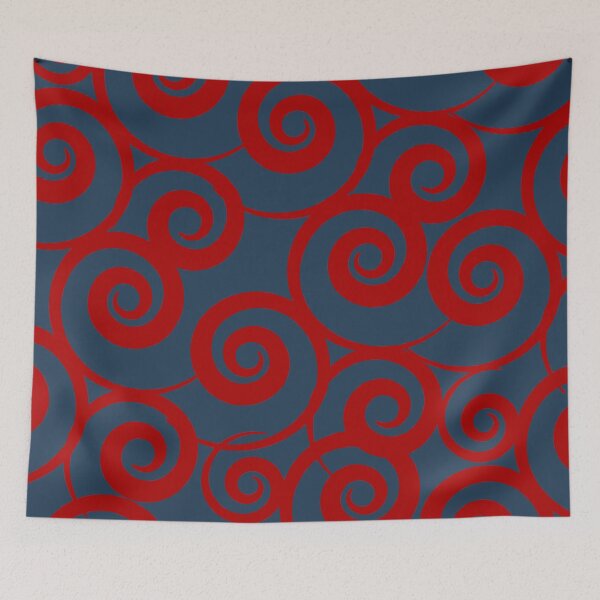 Item preview, Red Swirls Cloud Burst designed and sold by MC Art Studio.