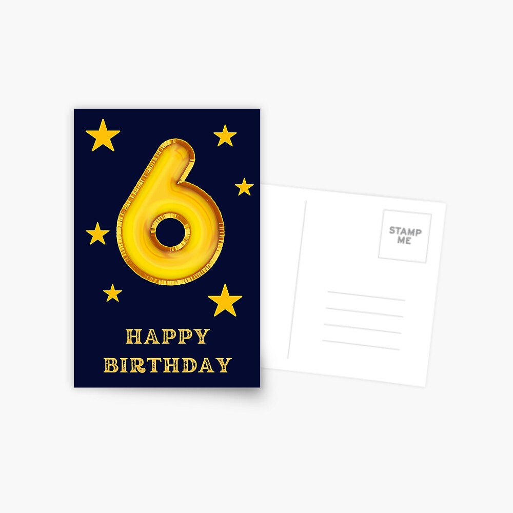 Happy 6th Birthday Girl | Greeting Card