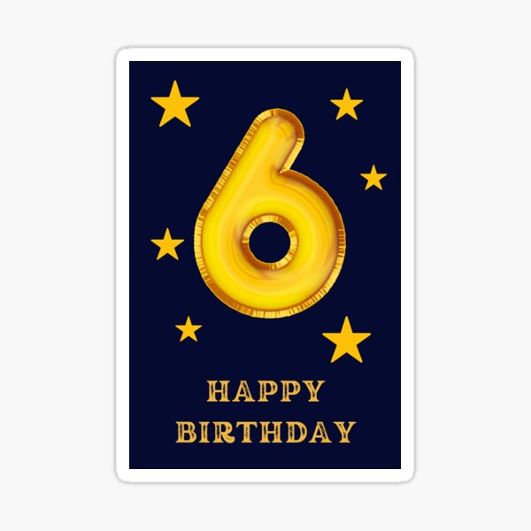 6 Sheets Birthday Party Stickers, 125Pcs Birthday Stickers Colorful Happy  Birthday Stickers for Kids, Cake Birthday Stickers for Planner Party