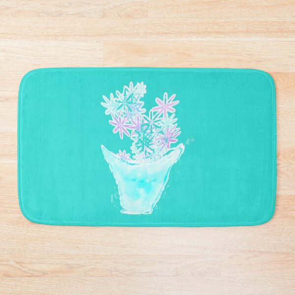 Item preview, Teal flowers with vase from time-lapse video designed and sold by headtrackerart.