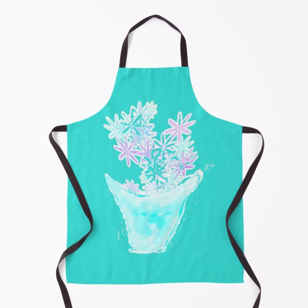 Item preview, Teal flowers with vase from time-lapse video designed and sold by headtrackerart.