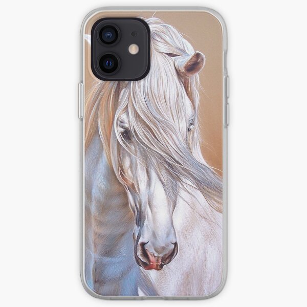 "Andalusian stallion" - close-up iPhone Soft Case